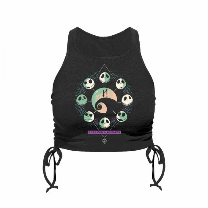 Nightmare Before Christmas Womens/Ladies Mystic Night Ruched Side Tank Top adorable tank top