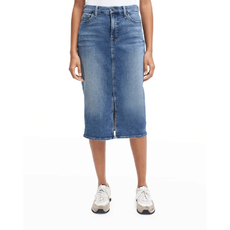 JEN 7 - Pencil Skirt Front Slit chiffon skirt delicate