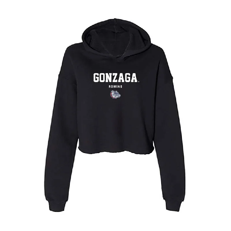 Gonzaga - NCAA Women's Rowing : Alli Krilich - Women's Crop Fleece Hoodie Hoodie with Side Slits Relaxed Casual