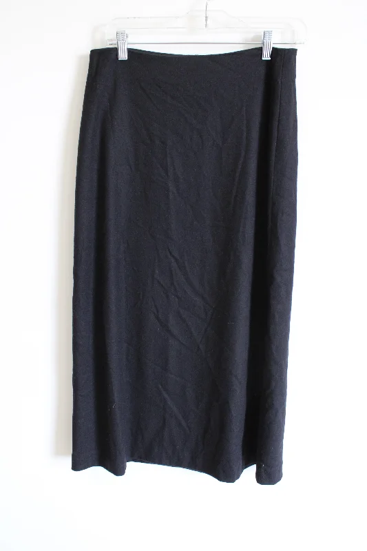 Vintage Gap Black Wool Blend Skirt | 4 cashmere skirt rich