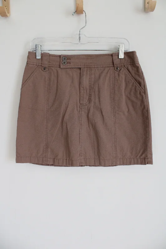 Sonoma Brown Khaki Skirt | 8 cashmere skirt soft