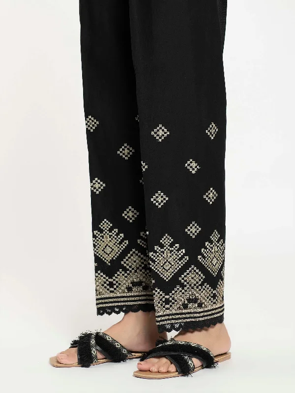 Embroidered Cambric Trouser Trousers Capri Summer