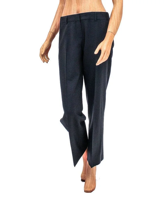 Mid-Rise Wide Leg Trousers Trousers chic elegant