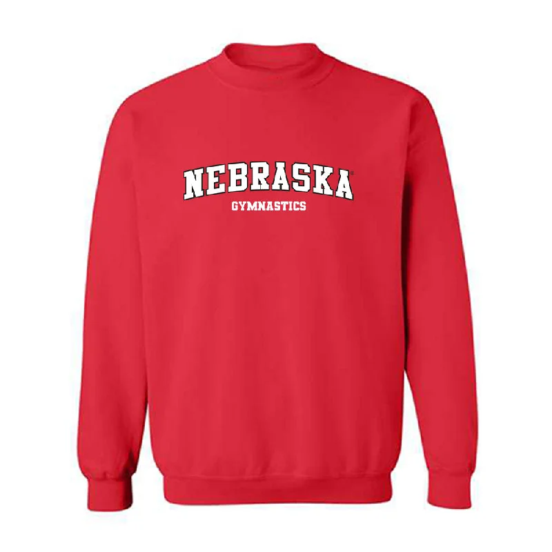 Nebraska - NCAA Women's Gymnastics : Lauren Hollifield - Replica Shersey Crewneck Sweatshirt Hoodie with Half-Zip Sporty Casual