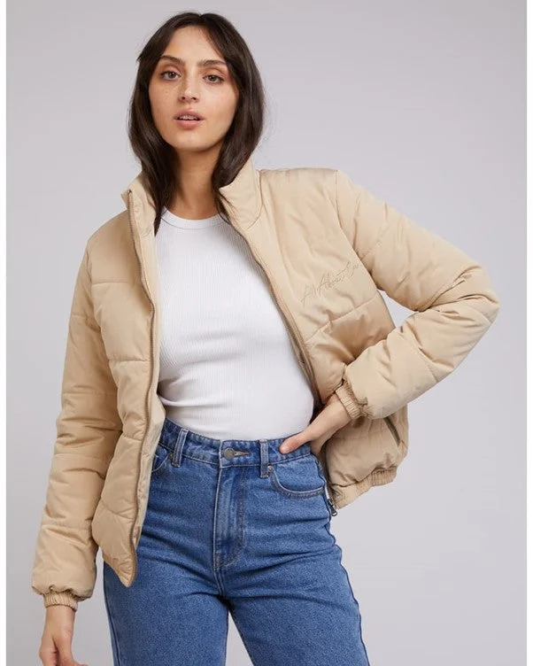CLASSIC PUFFER JACKET Embroidered Jacket Appliqued Jacket Beaded Jacket