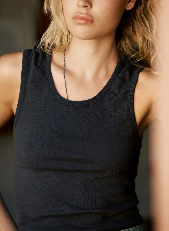 the vintage tank in faded black cozy tank top