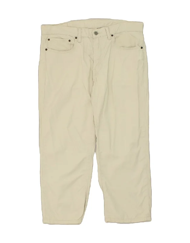 LEVI'S Womens 511 Slim Casual Trousers W34 L25  Beige Cotton Trousers Ceremony Elegant