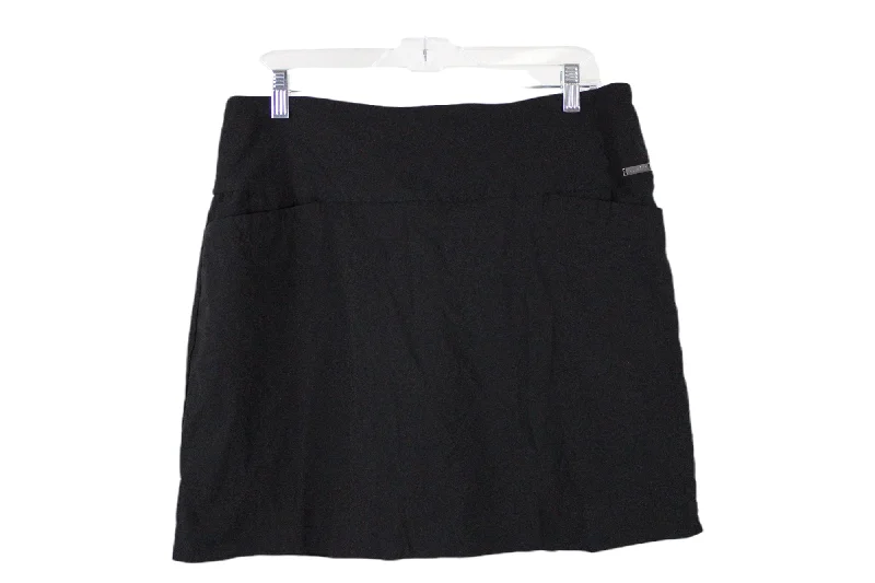 S.C. & Co. Black Stretch Skirt | L wool skirt thick