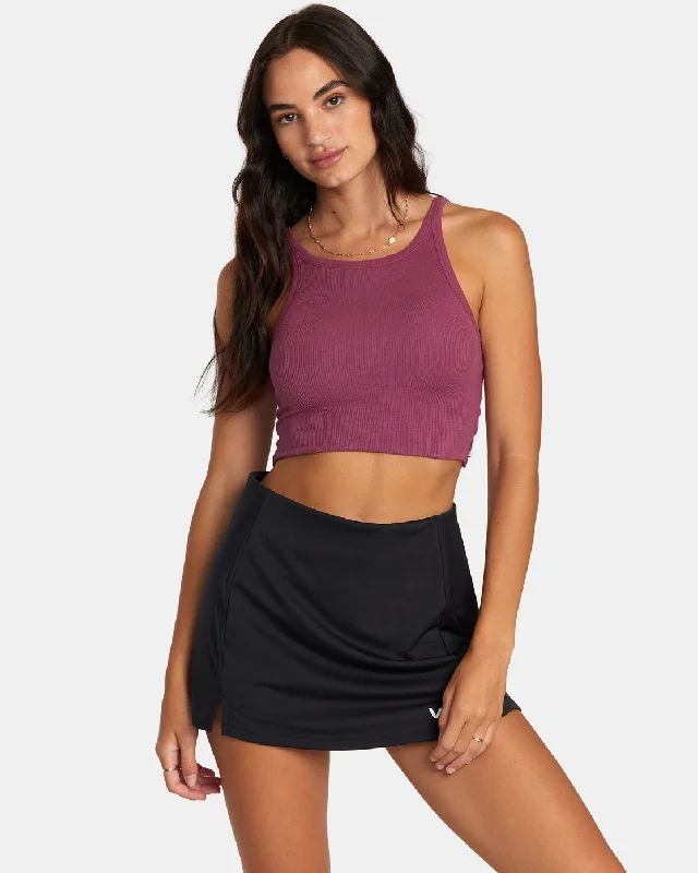 Slide Tank Top - Mulberry mesh tank top