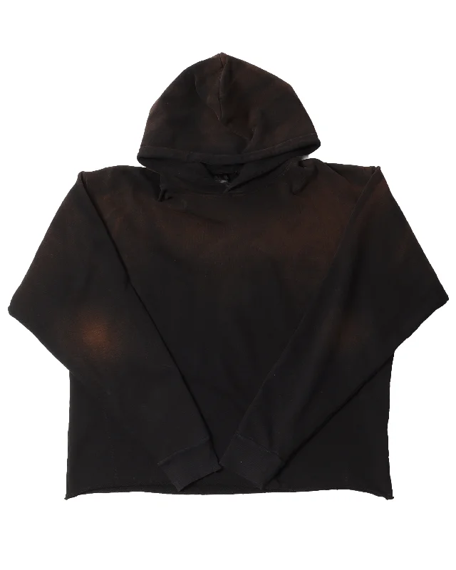 Fade Black Hoodie Hoodie with Color Block Contrast Stylish