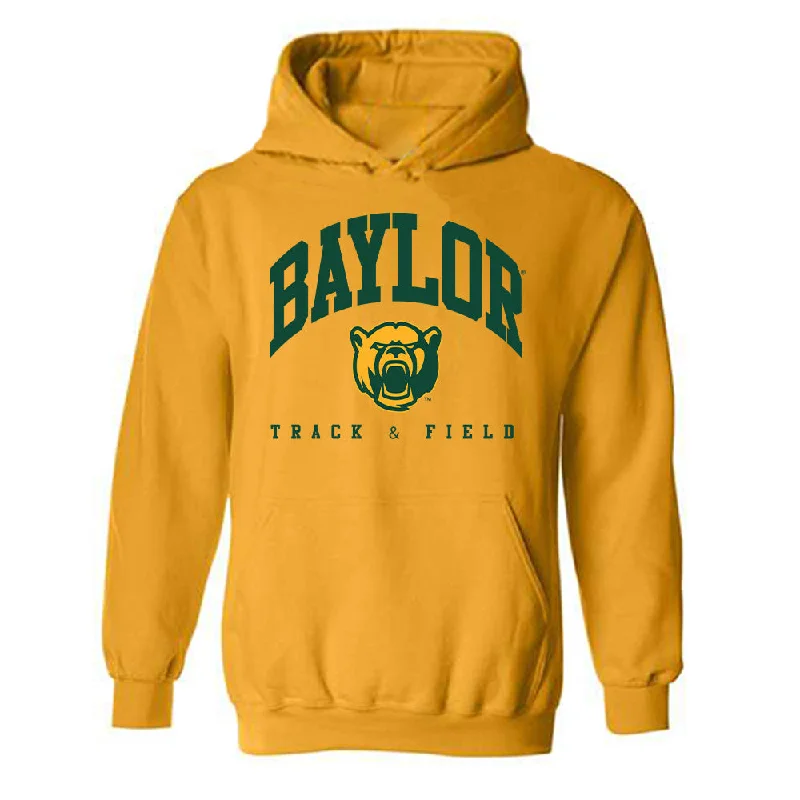 Baylor - NCAA Women's Track & Field : Audrey Williamson - Classic Fashion Shersey Hooded Sweatshirt Hoodie with Exposed Zipper Edgy Industrial