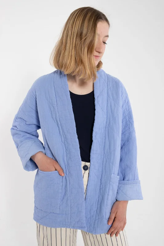 Danefæ København Danekatrin Quilted Jacket Ice Blue Fleece Fabric Down Fabric Feather Fabric