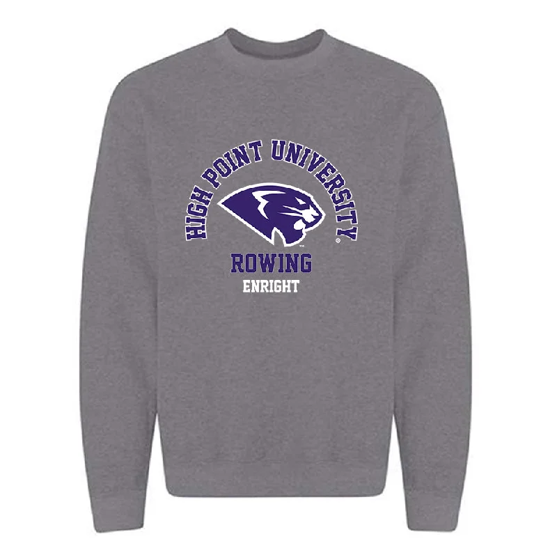 High Point - NCAA Women's Rowing : Caitlin Enright - Crewneck Sweatshirt Hoodie with V-Neck Classic Versatile