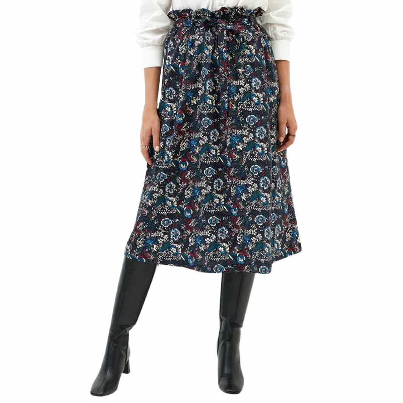 OXXO - Oriental print skirt midi skirt versatile