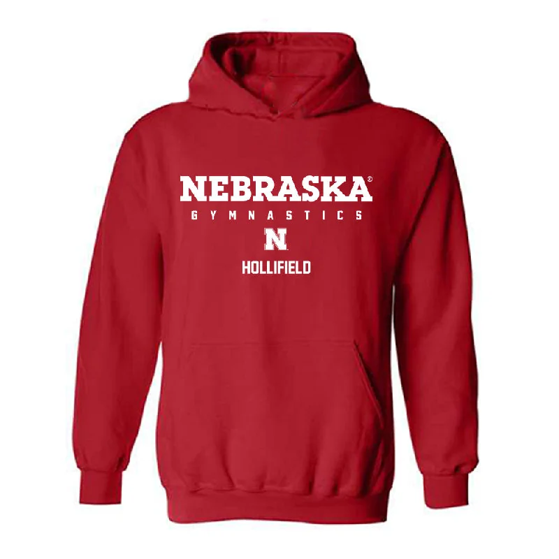 Nebraska - NCAA Women's Gymnastics : Lauren Hollifield - Classic Shersey Hooded Sweatshirt Hoodie with Oversized Fit Loose Comfortable