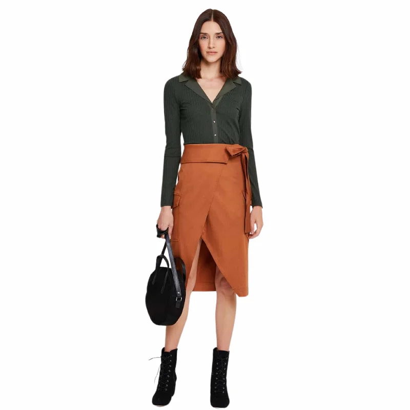OXXO -  Belt Detailed Pocket Skirt lace skirt intricate