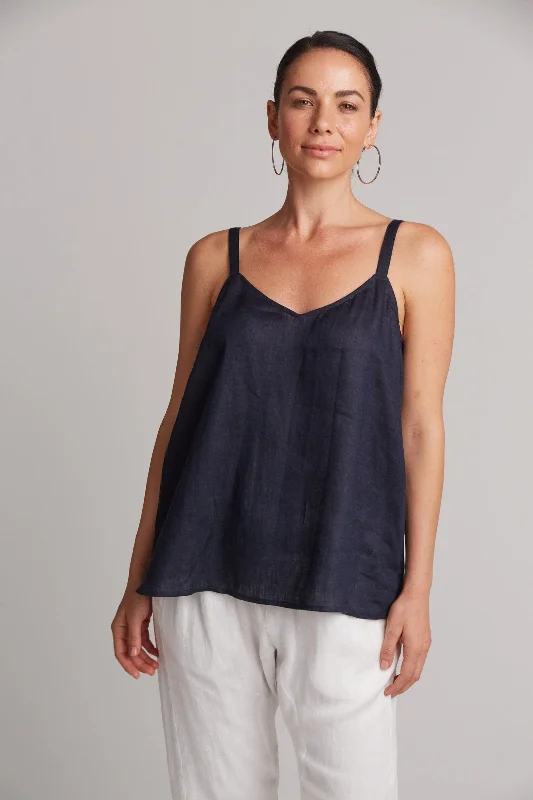 eb&ive | Studio Tank - Navy activewear tank top