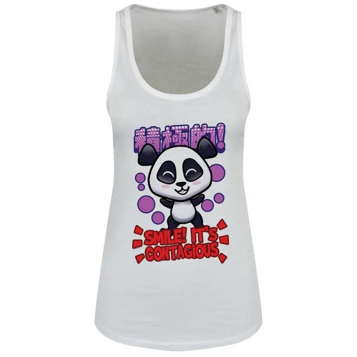 Handa Panda Ladies/Womens Smile Floaty Tank cute tank top