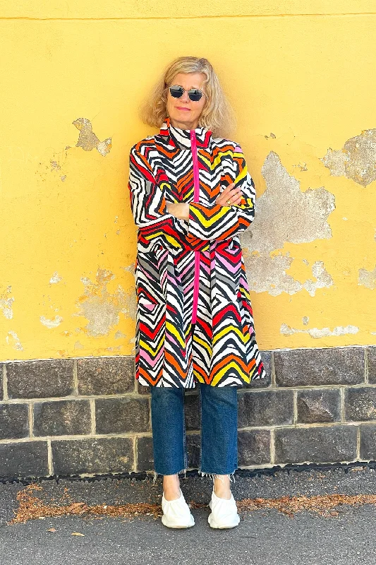 Upcycled A-line Jacket size L/XL Cardigan Sweater Pullover