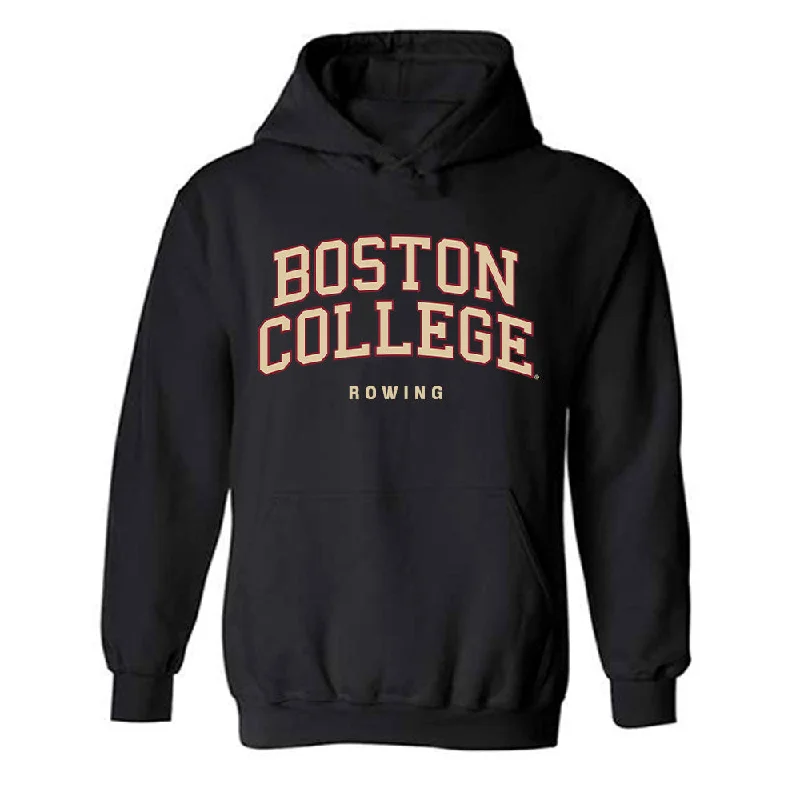 Boston College - NCAA Women's Rowing : Leighton Davis - Classic Shersey Hooded Sweatshirt Hoodie with Hem Elastic Stretchable Comfortable