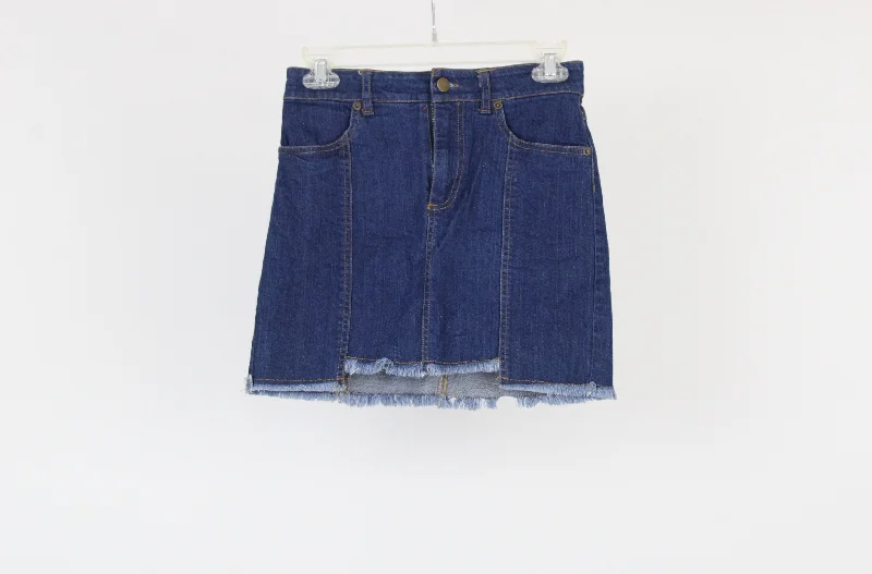 Forever 21 Denim Skirt | S linen skirt natural