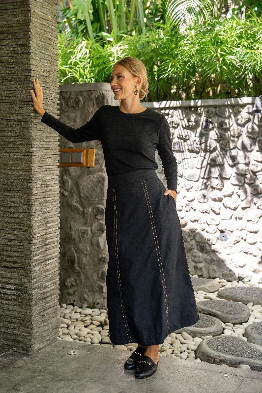 Maddy A-Line Skirt in Tiramisu velvet skirt sumptuous