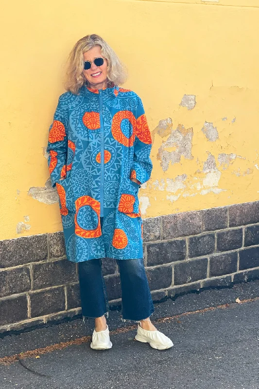 Upcycled A-line Jacket size M/L Jacket Blazer Coat