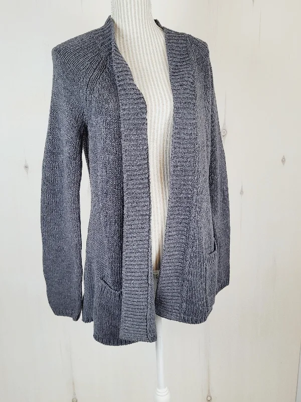 DENVER HAYES GREY KNIT SWEATER LADIES SIZE LARGE PRE-LOVED Wool Fabric Cashmere Fabric Tweed Fabric