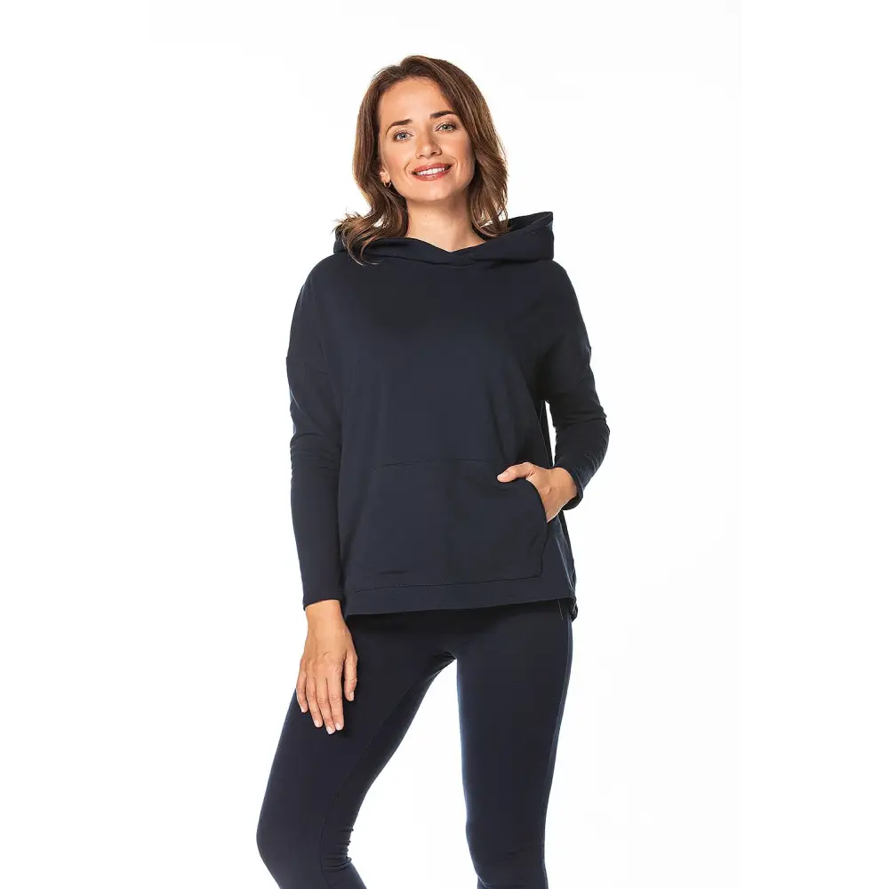 Sweatshirt tessita Hoodie with Drawstring Waist Adjustable Fitted