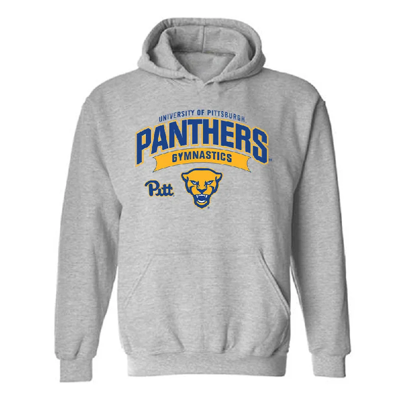 Pittsburgh - NCAA Women's Gymnastics : Lila Pileggi - Classic Fashion Shersey Hooded Sweatshirt Hoodie with Full-Zip Functional Layering