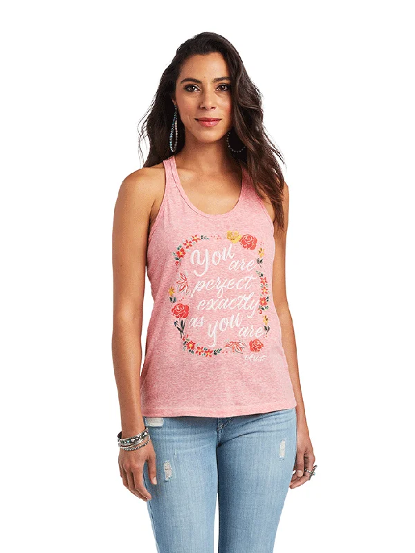 Ariat 10040617 Womens Perfect Tank Coral Paradise seamless tank top