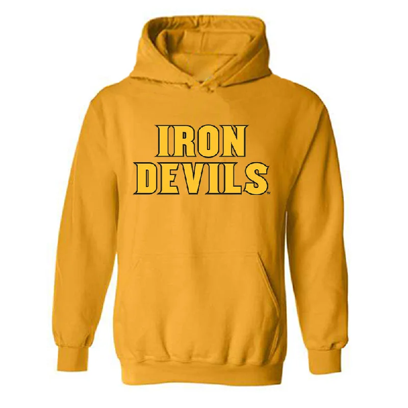Arizona State - NCAA Women's Track & Field : Lauren Brown - Replica Shersey Hooded Sweatshirt Hoodie with Hem Contrast Bold Stylish