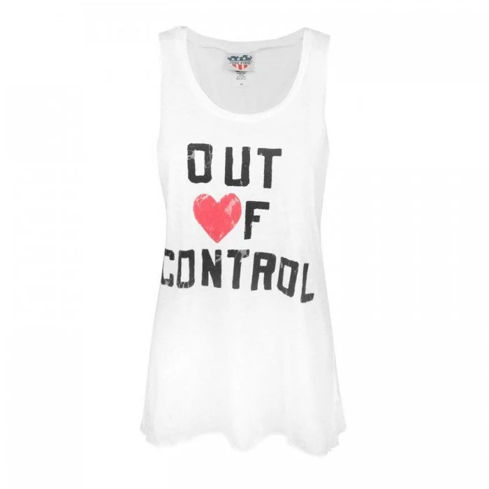 Junk Food Womens/Ladies Out Of Control Tank Top navy tank top