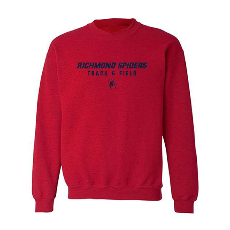 Richmond - NCAA Women's Track & Field : Charlotte Hudson - Crewneck Sweatshirt Hoodie with Rhinestones Sparkly Elegant