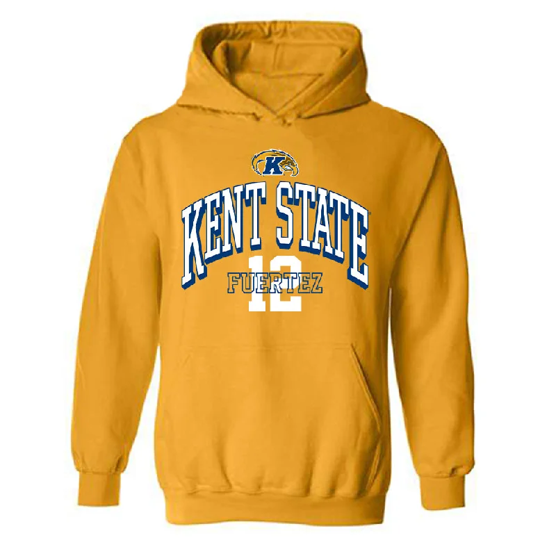 Kent State - NCAA Women's Gymnastics : Dani Chanelle Fuertez - Classic Fashion Shersey Hooded Sweatshirt Hoodie with Raw Hem Edgy Unfinished
