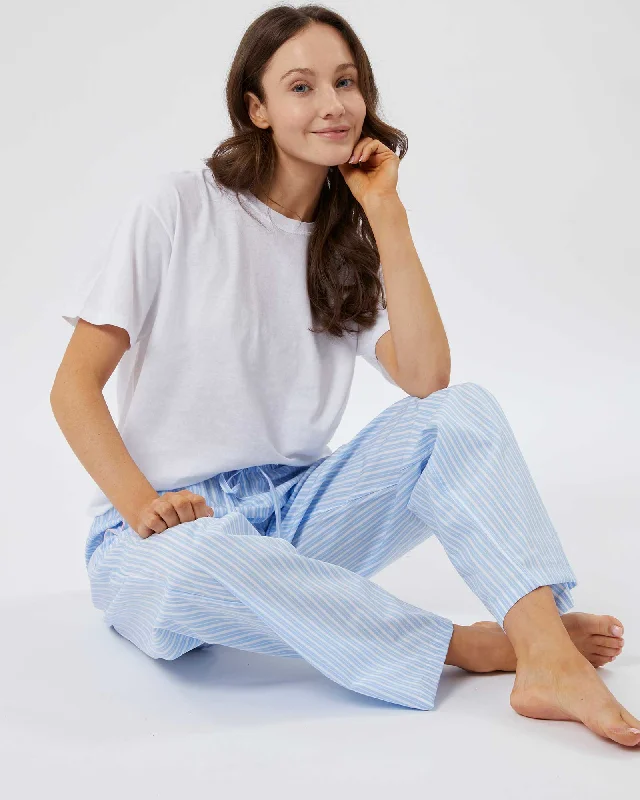 Women's Classic Cotton Lucinda Pyjama Trousers - Lindley Stripe Trousers Mesh Breathable