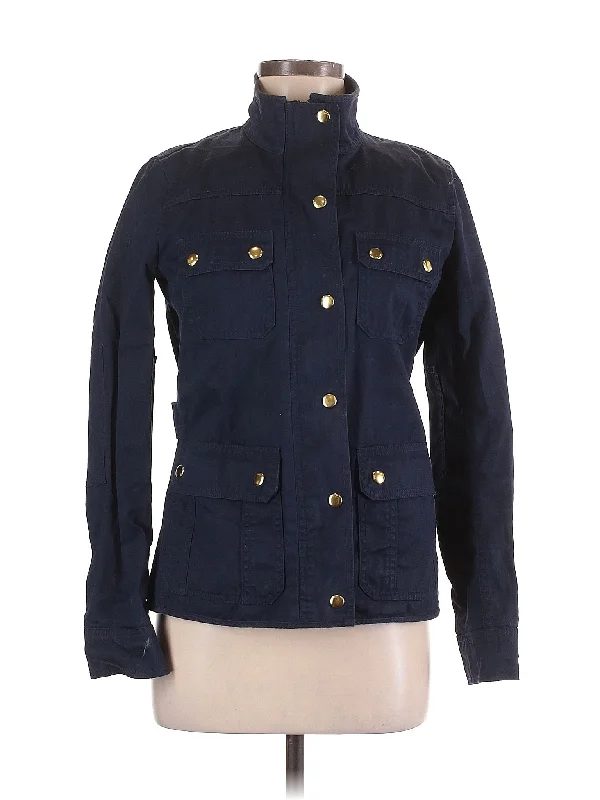 Jacket A-Line Jacket Boat Neck Shawl Collar