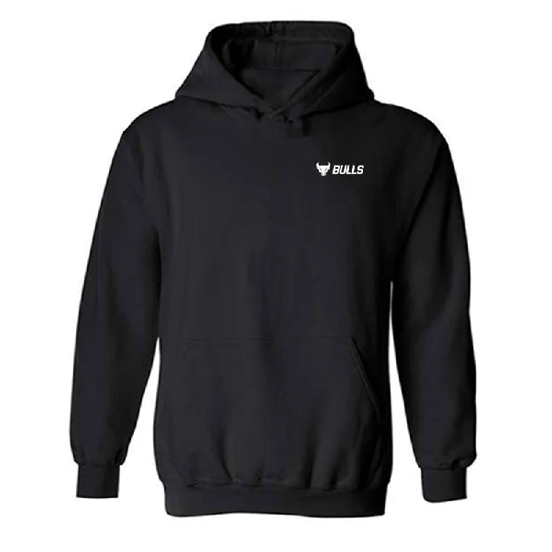 Buffalo - NCAA Women's Track & Field : Akuot Kuany - Hooded Sweatshirt Hoodie with Stripes Bold Sporty