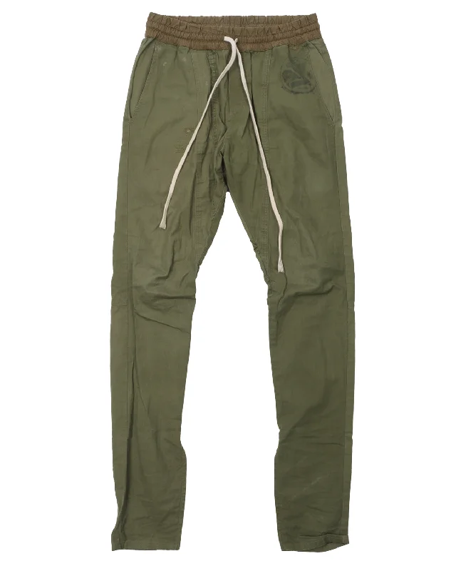 Vietnam Fourth Collection Drawstring Trouser Skinny Trousers Denim Stretchy