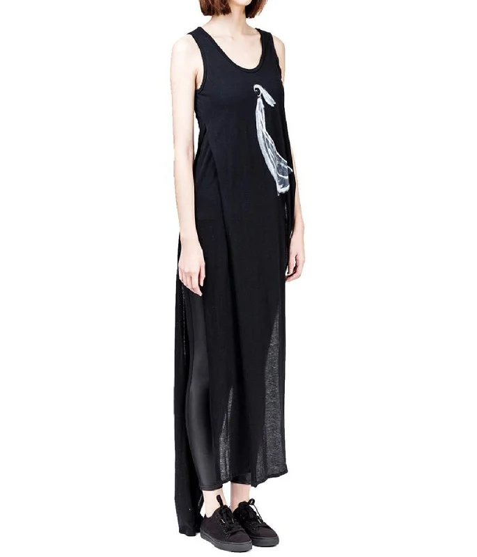 Elongated Dual Layer Cotton Jersey Tank Top stylish tank top