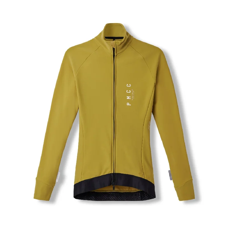 Women's PMCC Thermal Jacket - Wasabi Notch Collar Jacket Peter Pan Collar Jacket Cowl Neck Jacket