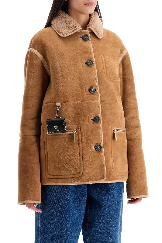 Saks Potts Ada Reversible Shearling Jacket Striped Jacket Polka Dot Jacket Floral Jacket