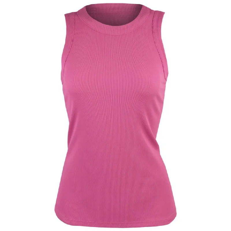 Penguin Women's Essential Rib Tank - Cheeky Pink mesh tank top