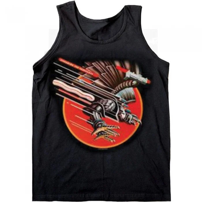 Judas Priest Womens/Ladies Vengeance Embellished Cotton Tank Top metallic tank top