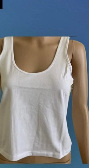 Scoop Neck Crop Tank BP. cold shoulder tank