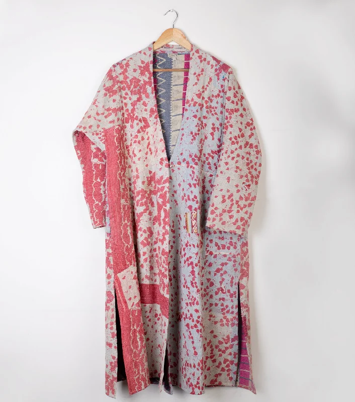 Multi Color Vintage Cotton Kantha Jacket Bomber Jacket Anorak Windbreaker