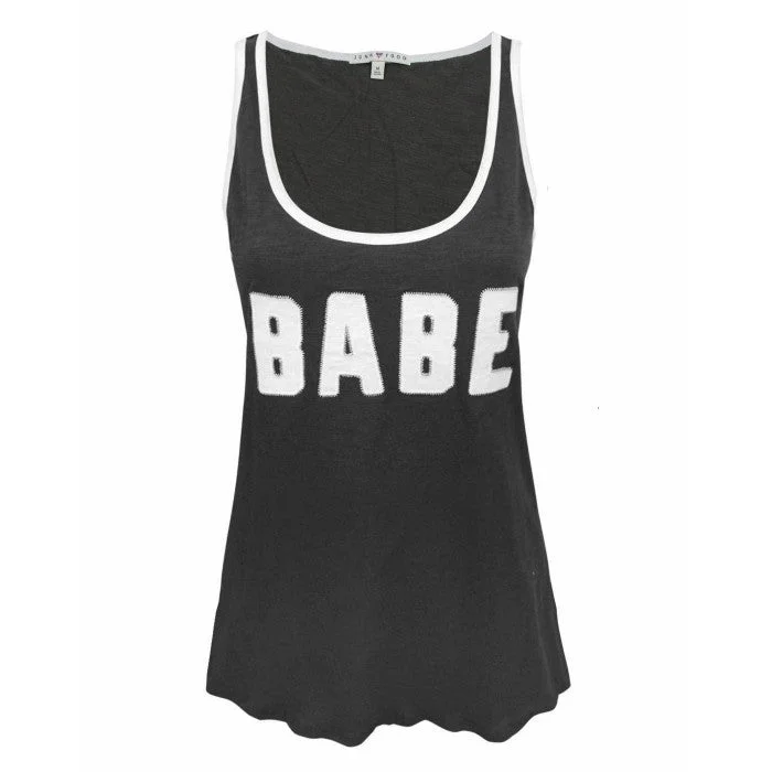 Junk Food Womens/Ladies Babe Tank Top grey tank top