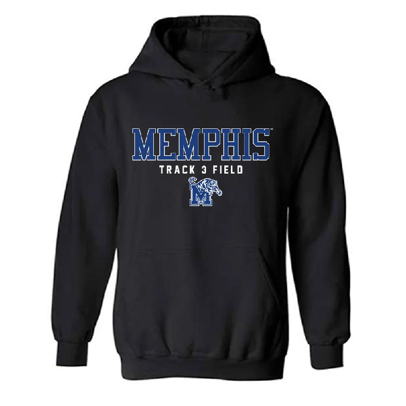Memphis - NCAA Women's Track & Field : Riley Simmons - Hooded Sweatshirt Hoodie with Hem Detail Decorative Unique