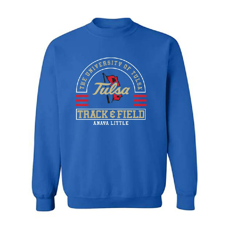 Tulsa - NCAA Women's Track & Field : Anaya Little - Classic Fashion Shersey Crewneck Sweatshirt Hoodie with Hem Elastic Stretchable Comfortable
