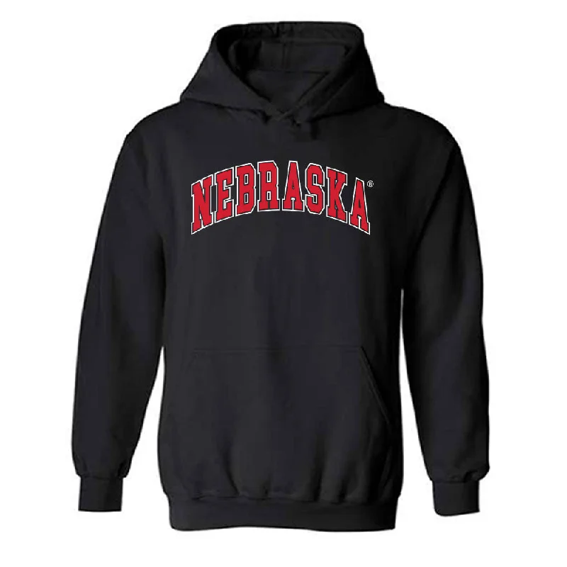 Nebraska - NCAA Women's Gymnastics : Lauren Hollifield - Generic Shersey Hooded Sweatshirt Hoodie with Cuffed Sleeves Snug Secure